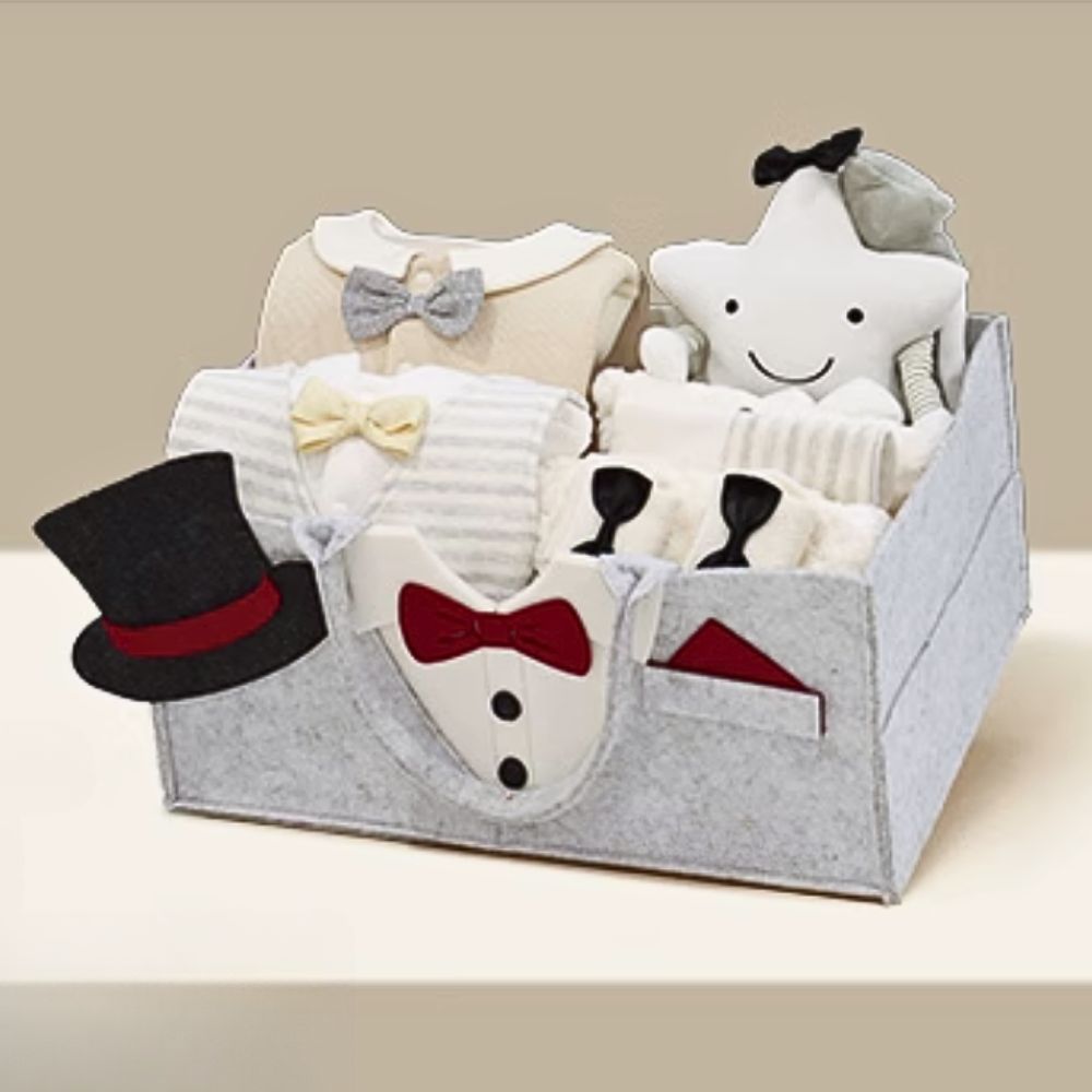 Dapper Baby Boy Newborn Hamper Gift Bag 3-6 Months