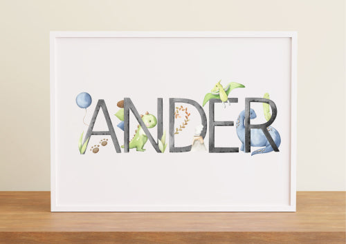 Dino-Mite Nursery Wall Decor – Custom Name