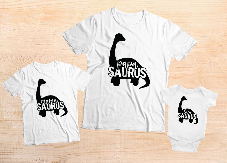 Rawr-some Dinosaur Family Tees