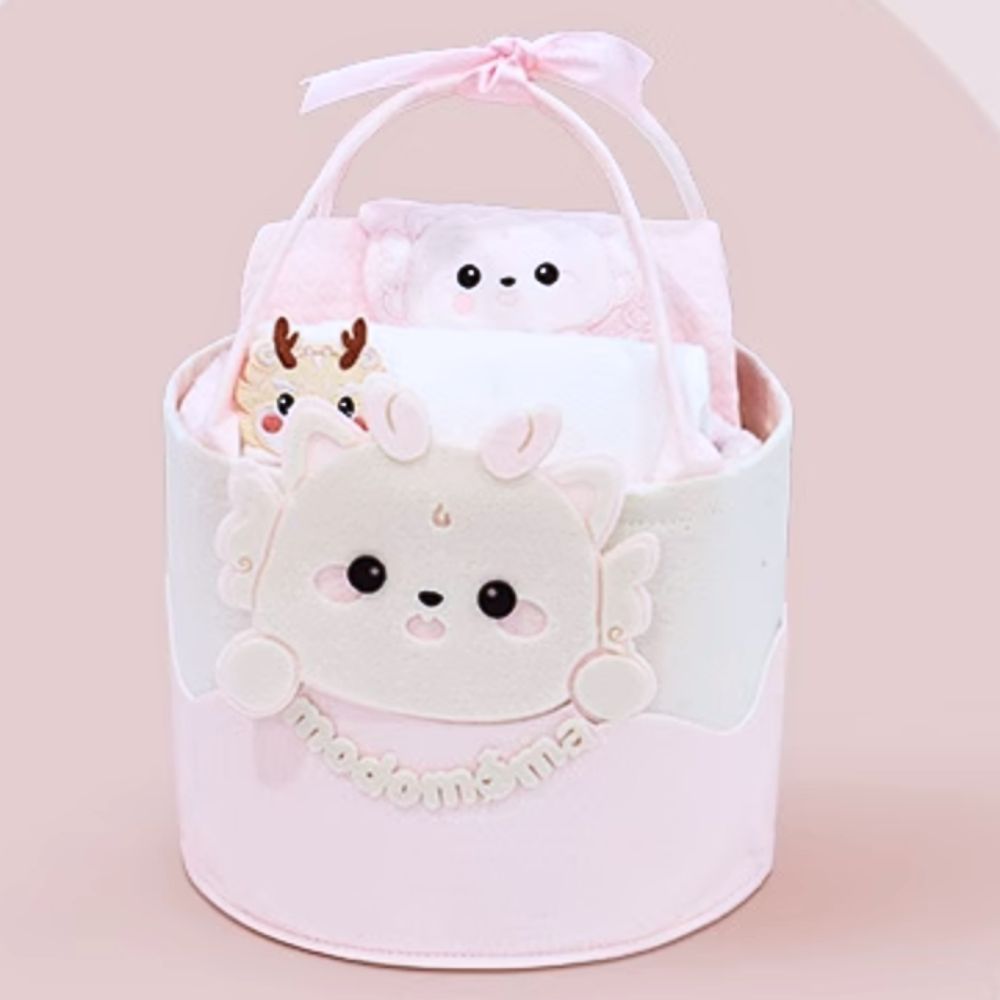 Pink Dragon Baby Girl Gift Bag 3-6 Months