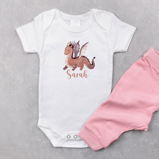 Dragons Do Dream: Personalized Romper for Your Little Girl