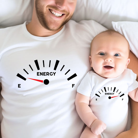 Energy Gauge - Dad and Baby Matching Outfits