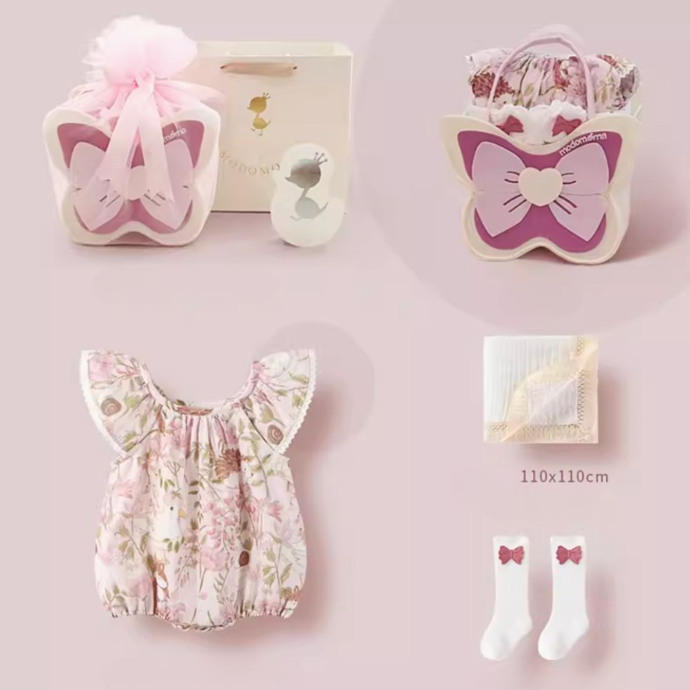 Exquisite Butterfly Baby Girl Newborn Hamper Gift Bag 3-6 Months