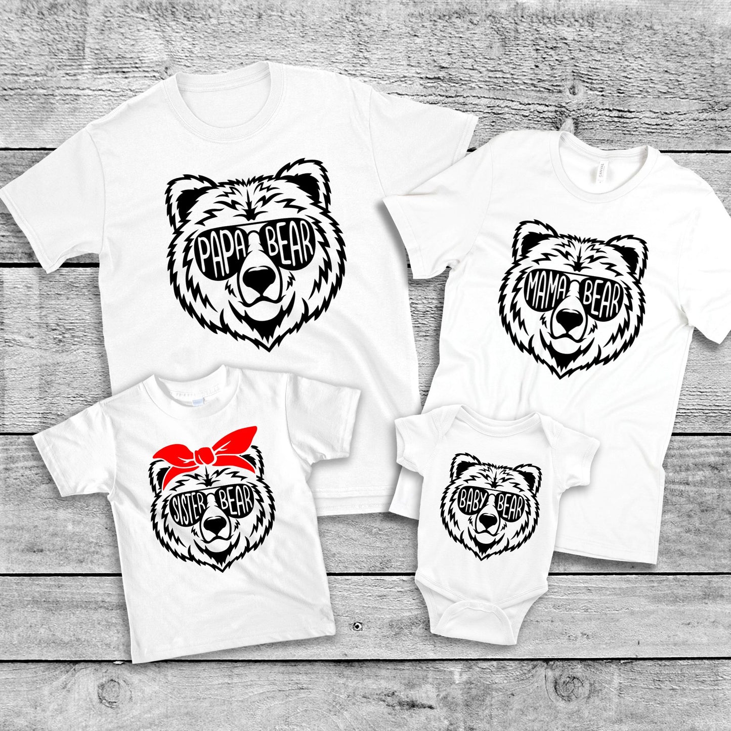 "Bear Family" Matching Family Tee Shirts