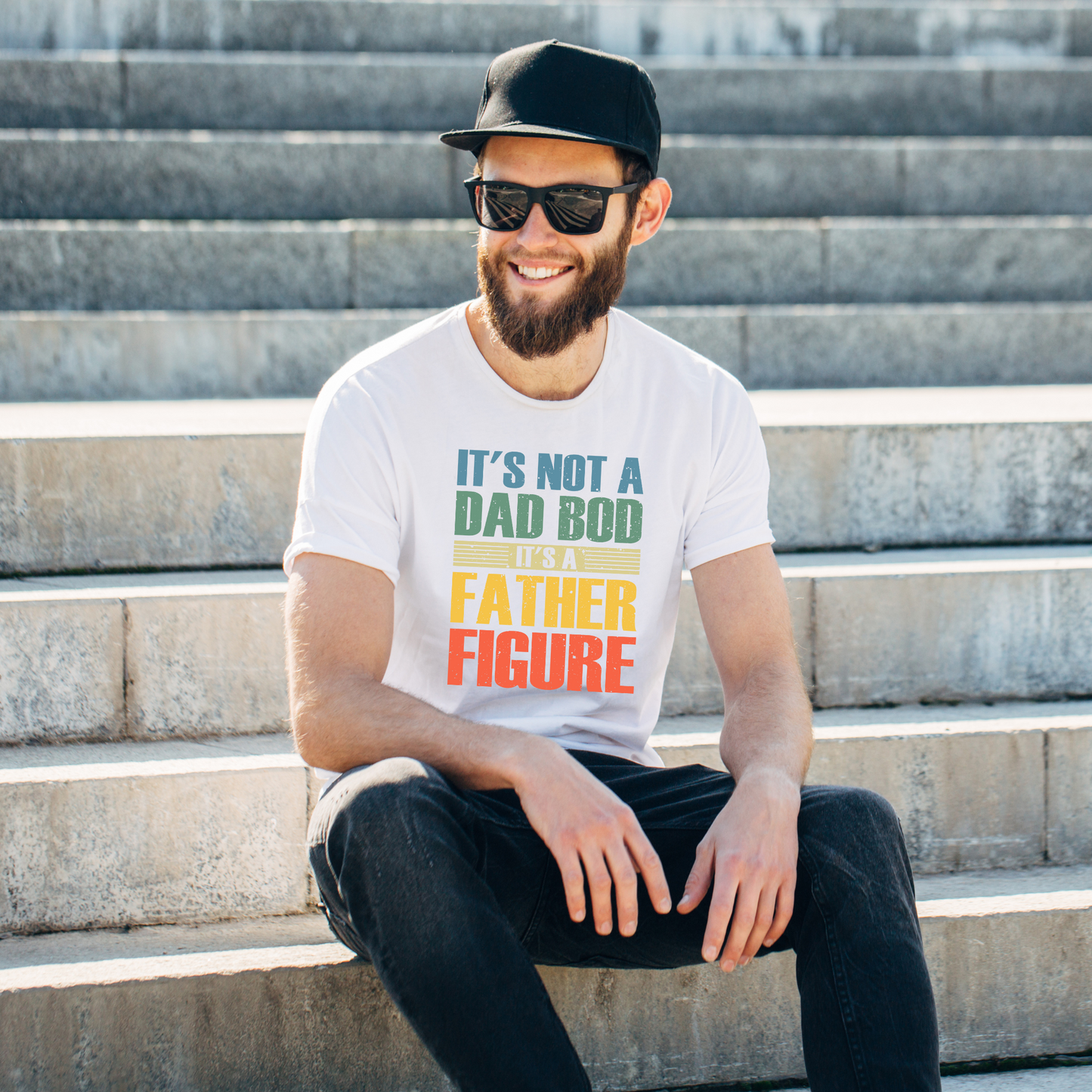 Dad Bod Father Figure Dad T Shirt