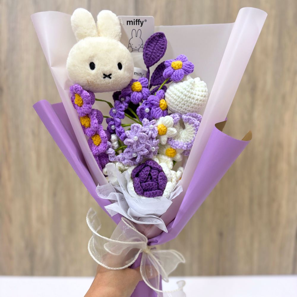 Flower Crochet Symphony Bouquet with Miffy