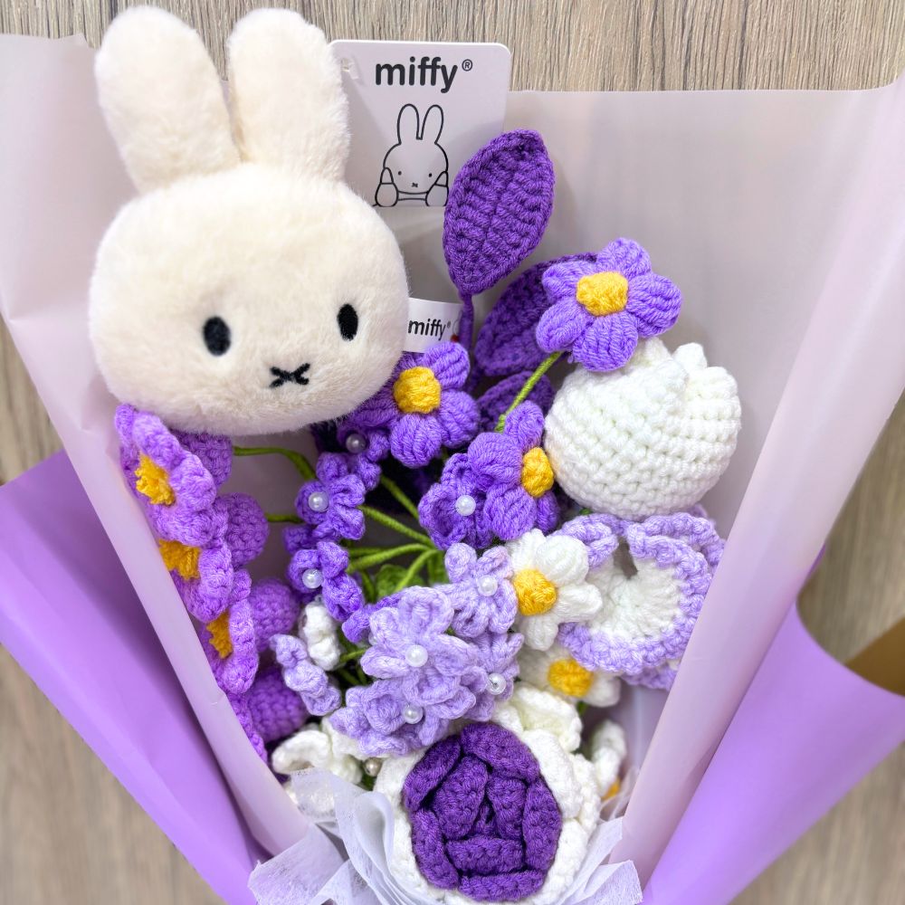 Flower Crochet Symphony Bouquet with Miffy