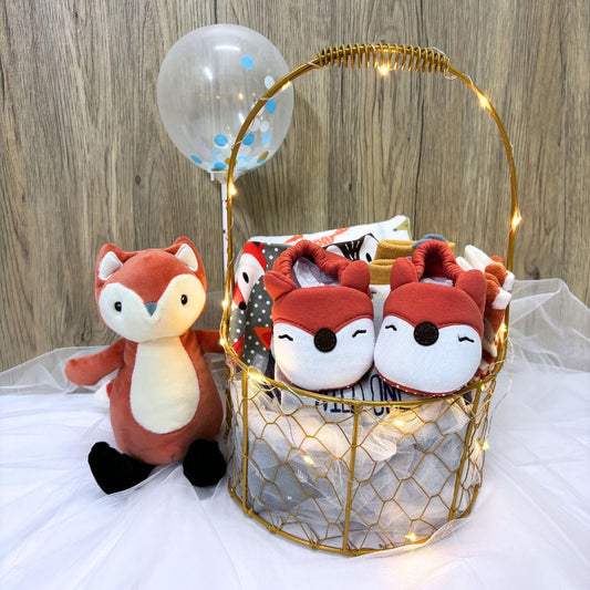 Fox-tastic Baby Hamper Gift Basket