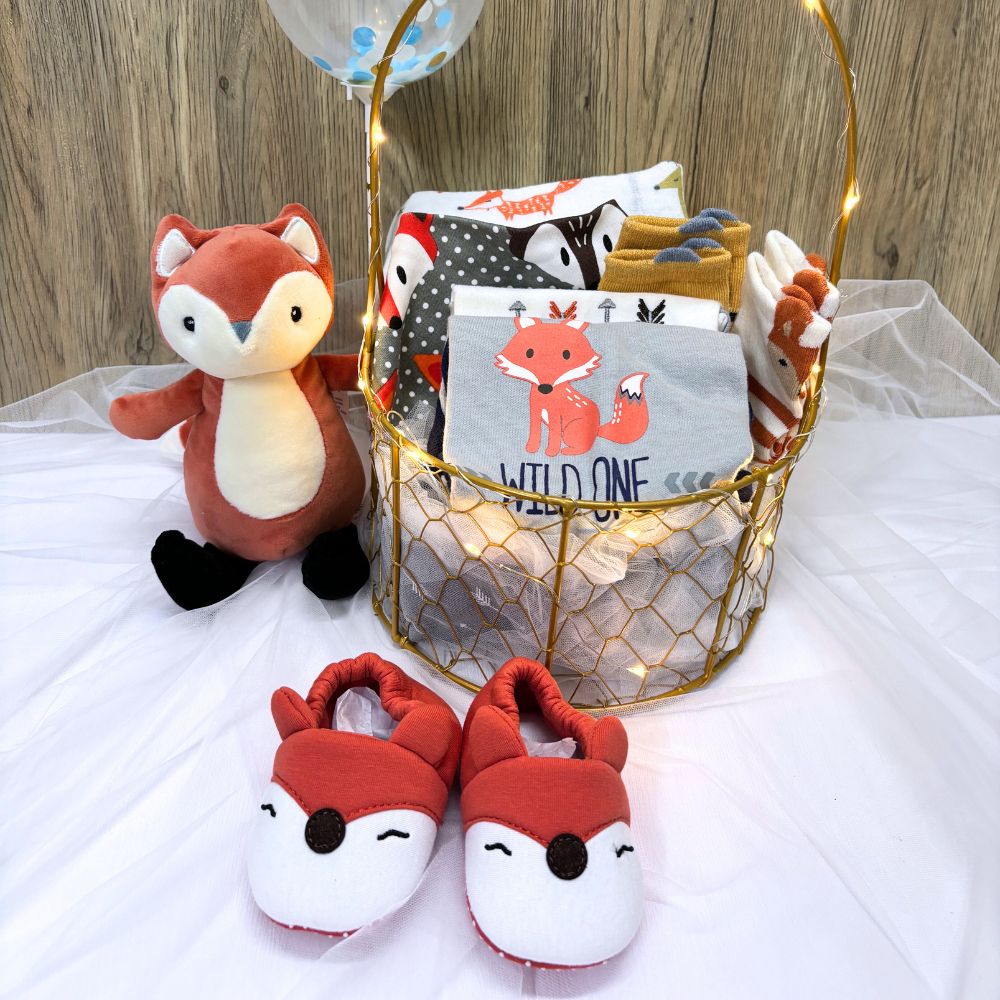 Fox-tastic Baby Hamper Gift Basket