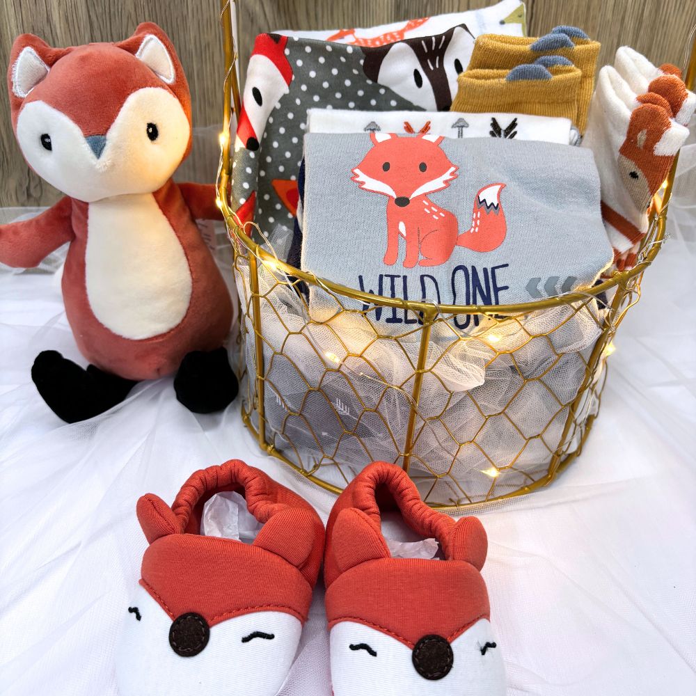 Fox-tastic Baby Hamper Gift Basket