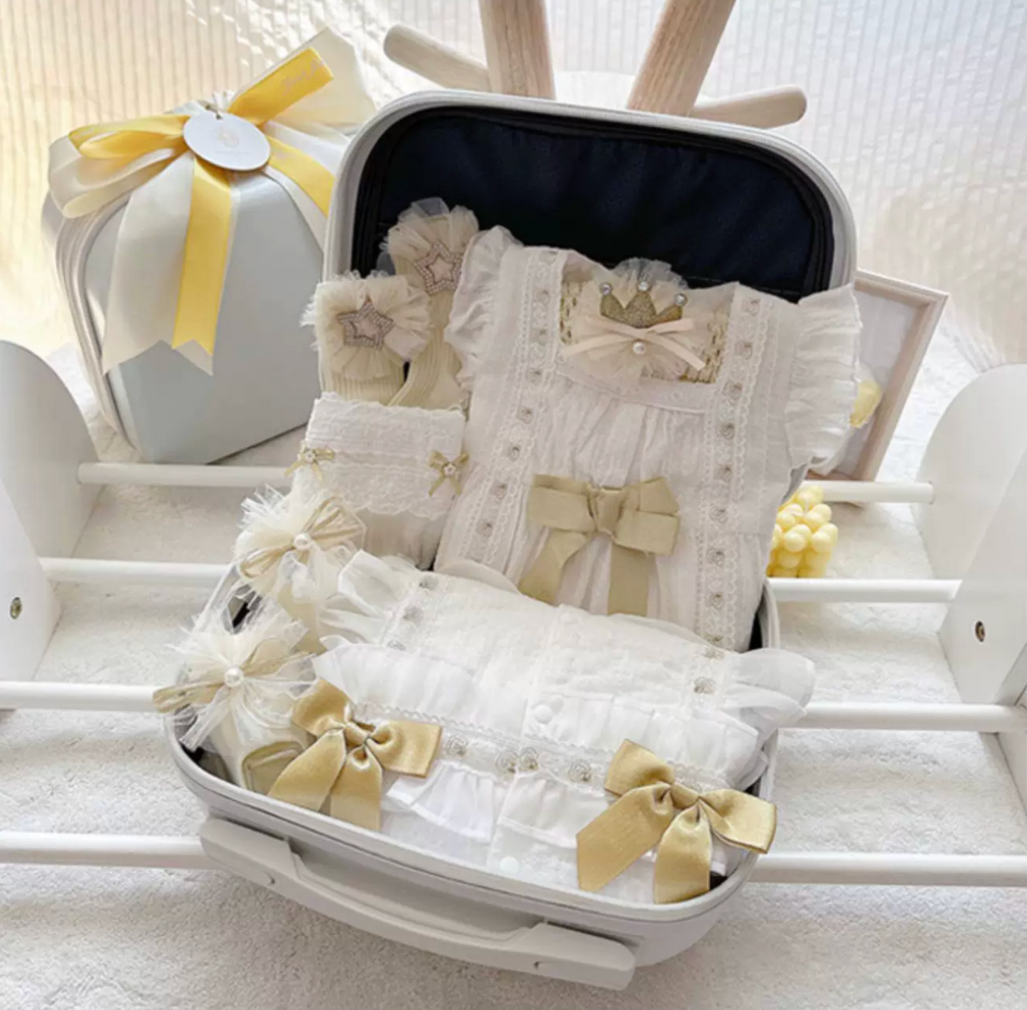 Golden Beginnings Baby Girl Luggage Bag - Best Baby Gift Singapore (6-12 Months)