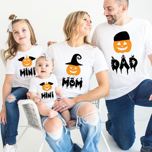 Halloween Matching Family Tees & Baby Romper Set