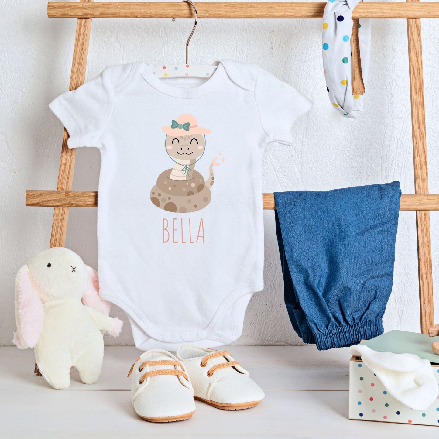 Hiss-terically Cute Personalized Baby Romper