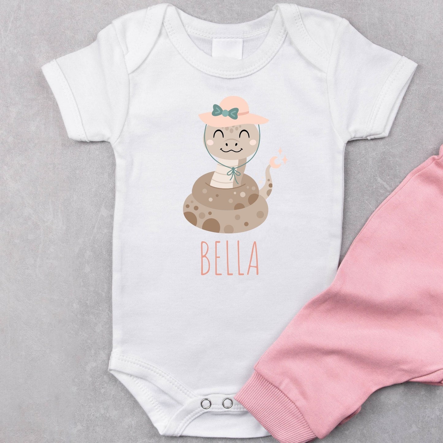 Hiss-terically Cute Personalized Baby Romper