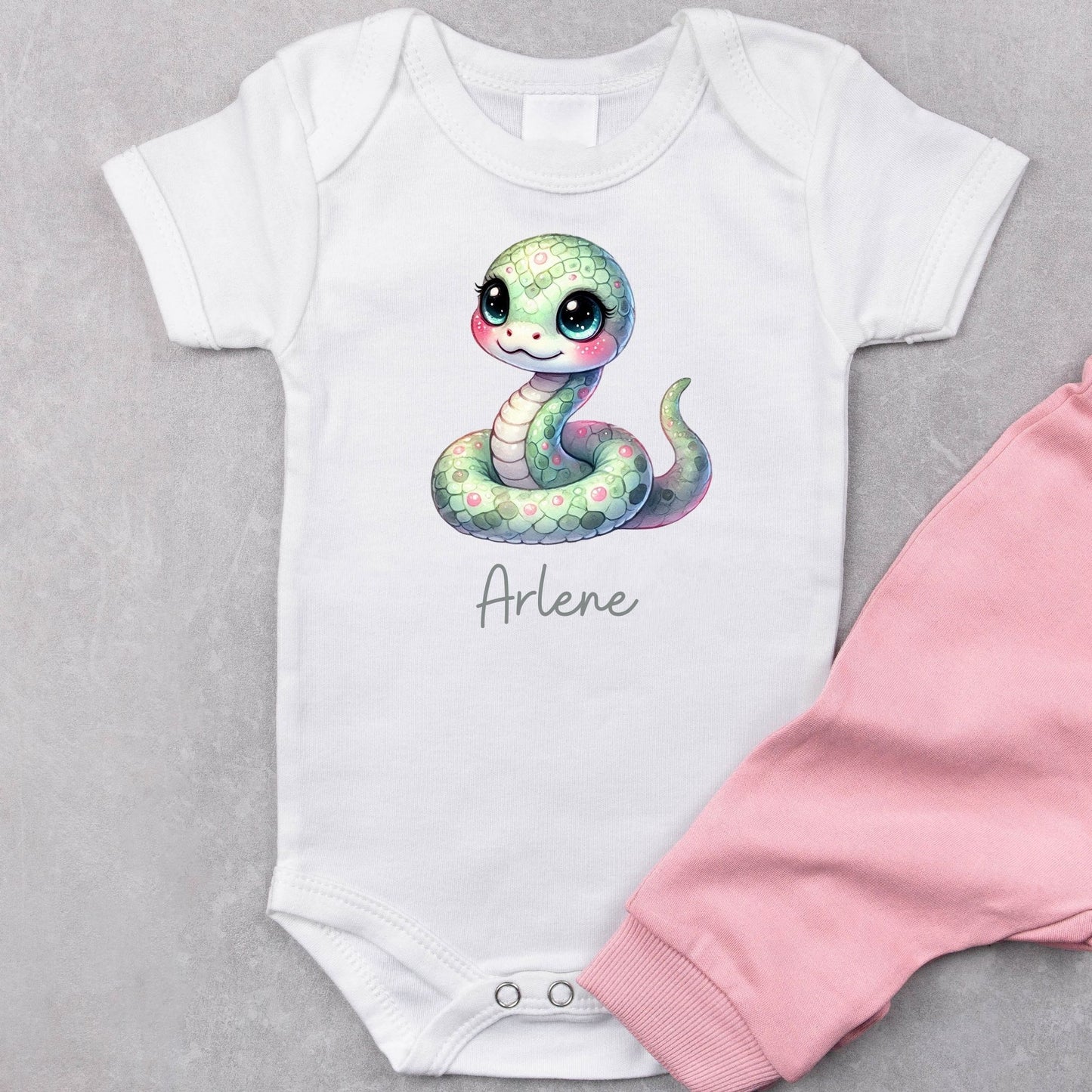 Hiss & Bliss: Personalized Baby Romper