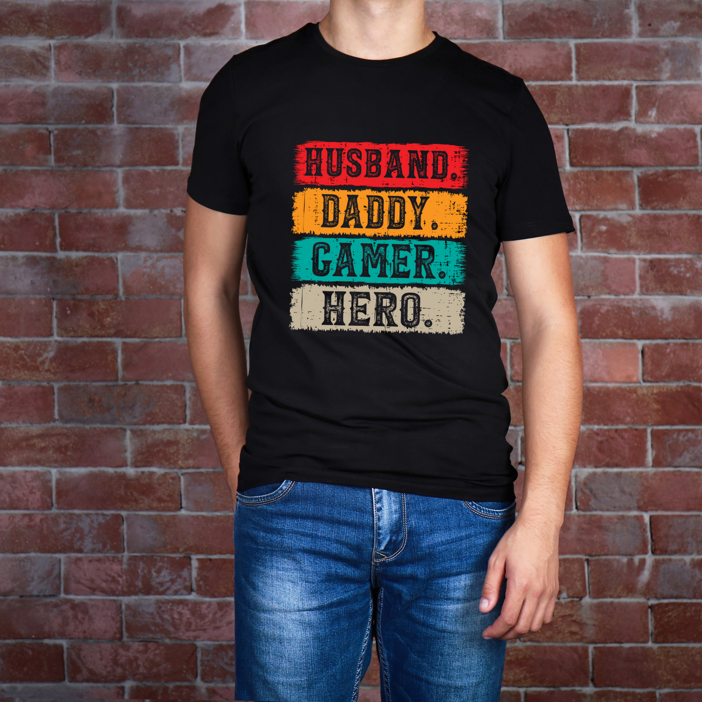 Husband, Daddy, Gamer, Hero: The Ultimate Dad T Shirt