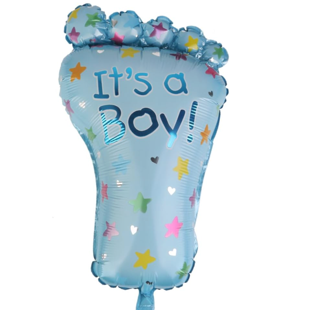 It's A Boy Foot Helium Balloon - 40 x 65cm