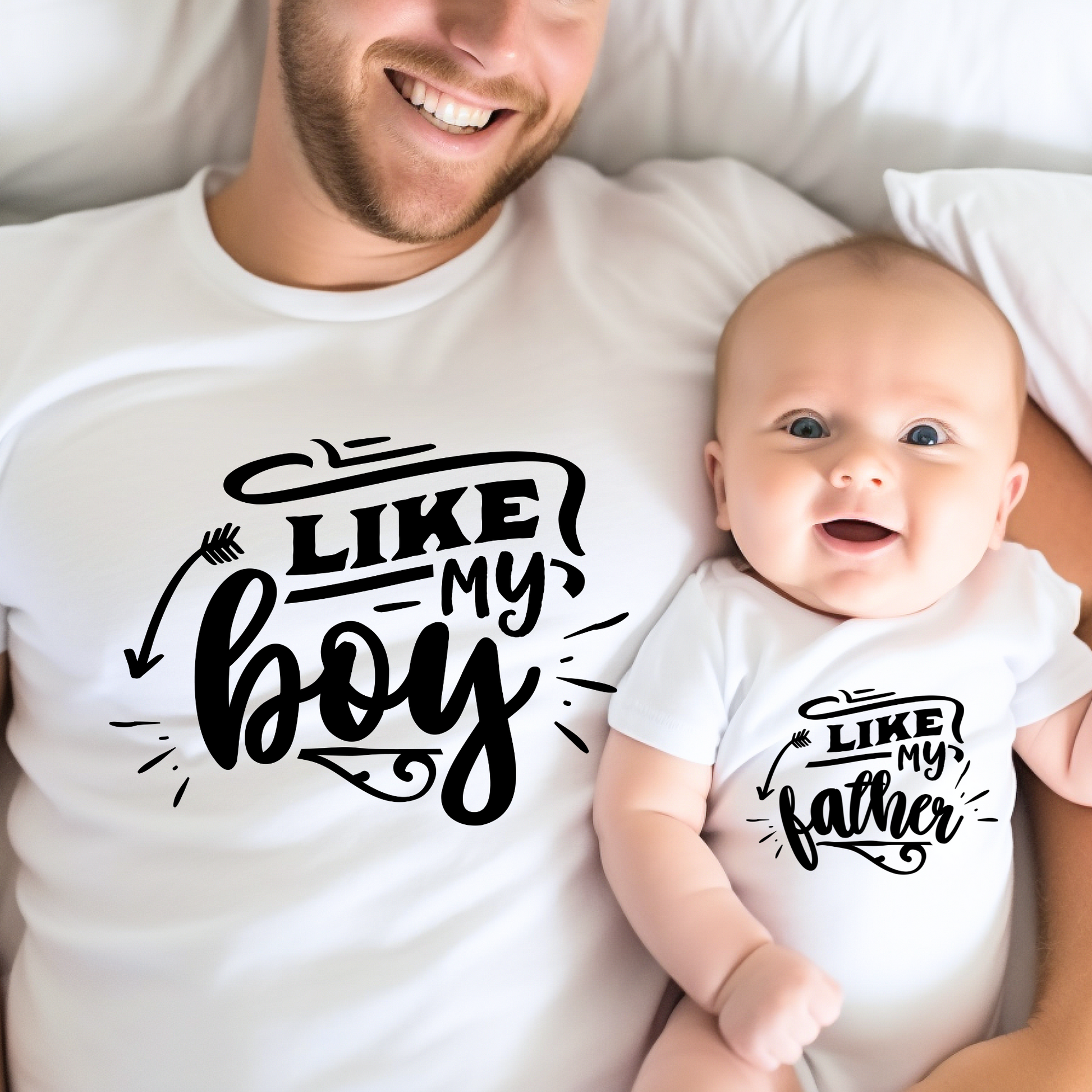 dad and son matching dress shirts Like-Father-Like-Son-Daddy-and-Son-Matching-Outfits – Little Baby Gift