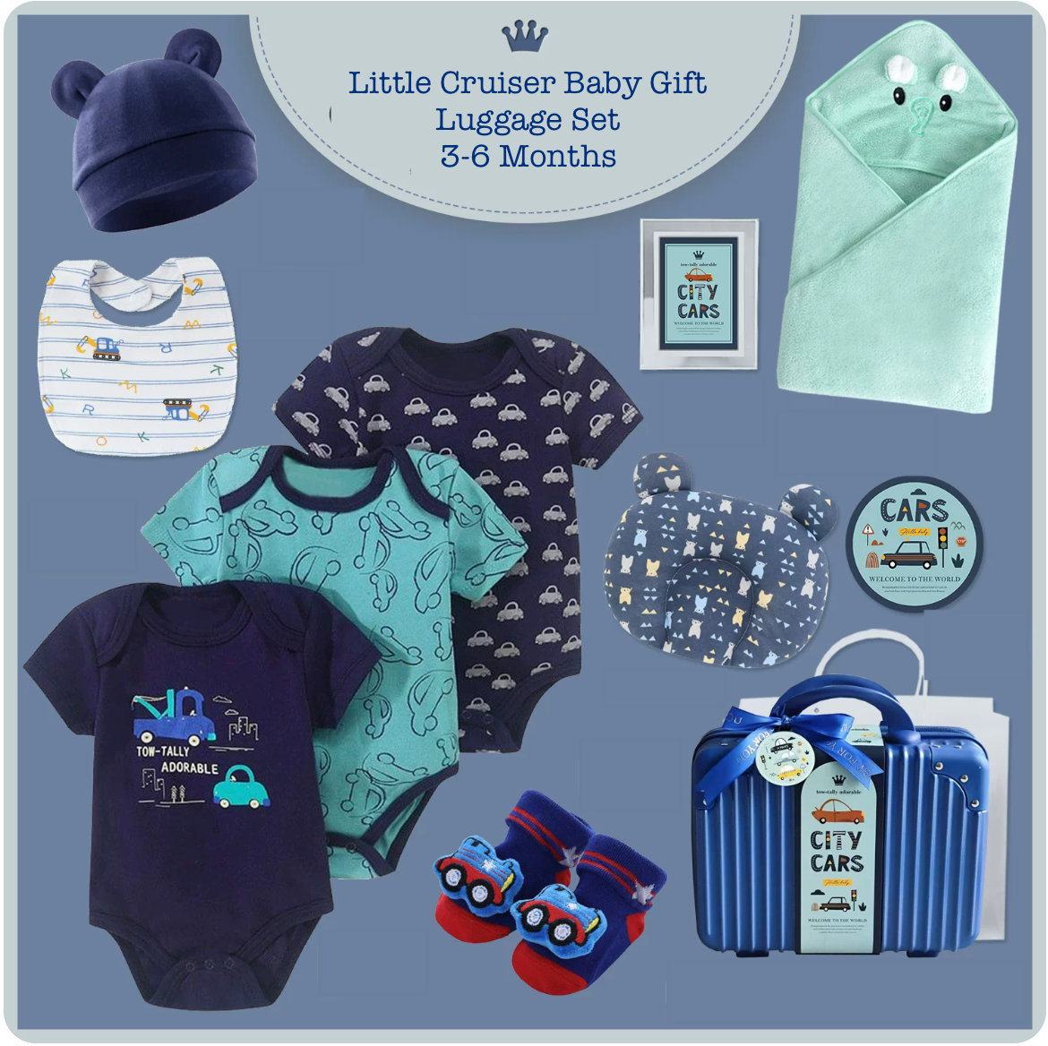 Little Cruiser Baby Gift Luggage Set 3-6 months