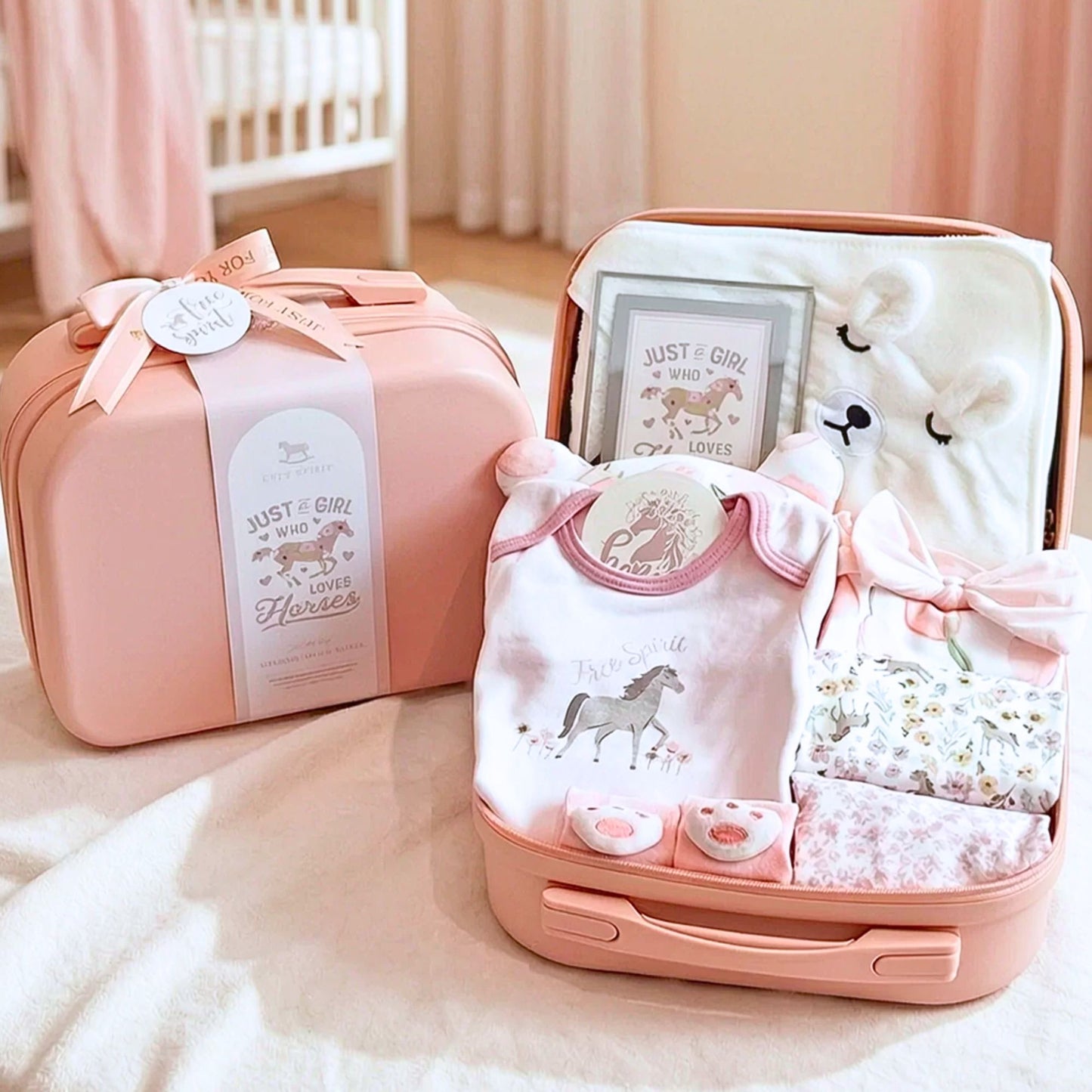 Little Horse Baby Gift Luggage Set - Best Baby Gift Singapore (3-6 Months) 🐴