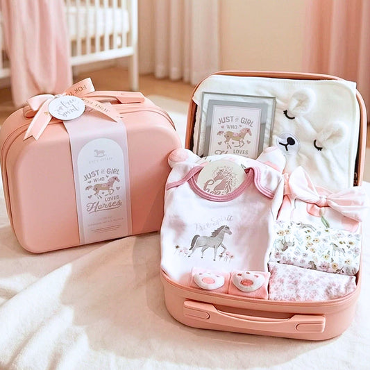Little Horse Baby Gift Luggage Set - Best Baby Gift Singapore (3-6 Months) 🐴