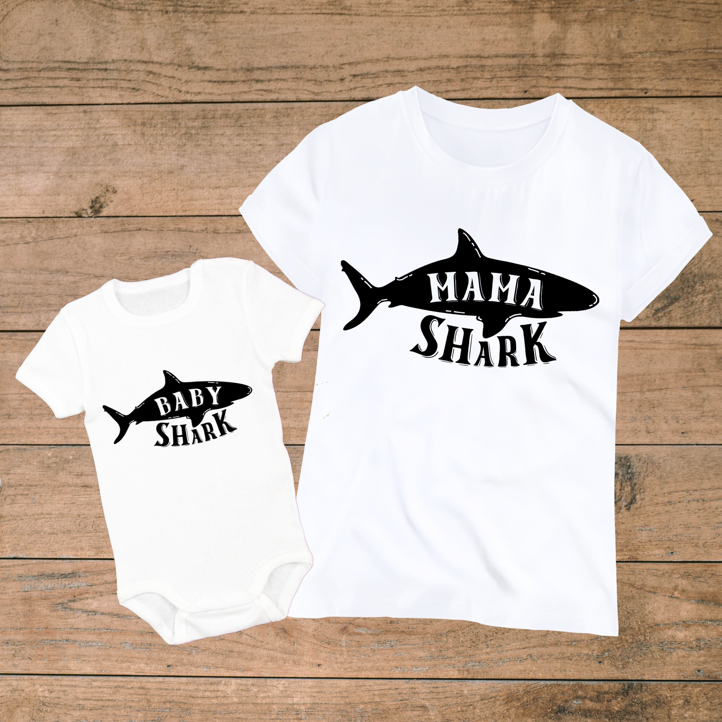 Mama & Baby Shark - Mommy and Me Outfits