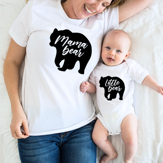 Mama and Baby Bear - Mother Baby Matching Outfits