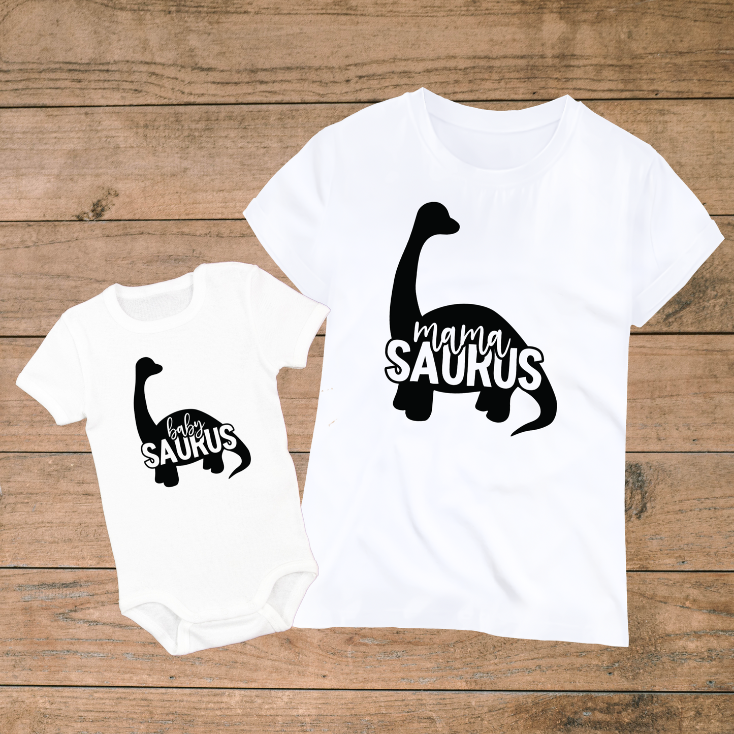 Mama and Baby Saurus - Mother Baby Matching Outfits