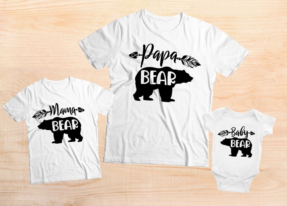 Matching Bear Family Tees