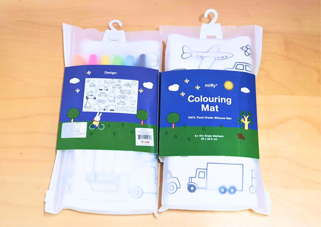 Miffy's Vehicle Silicone Colouring Mat (20 x 28.5 cm)