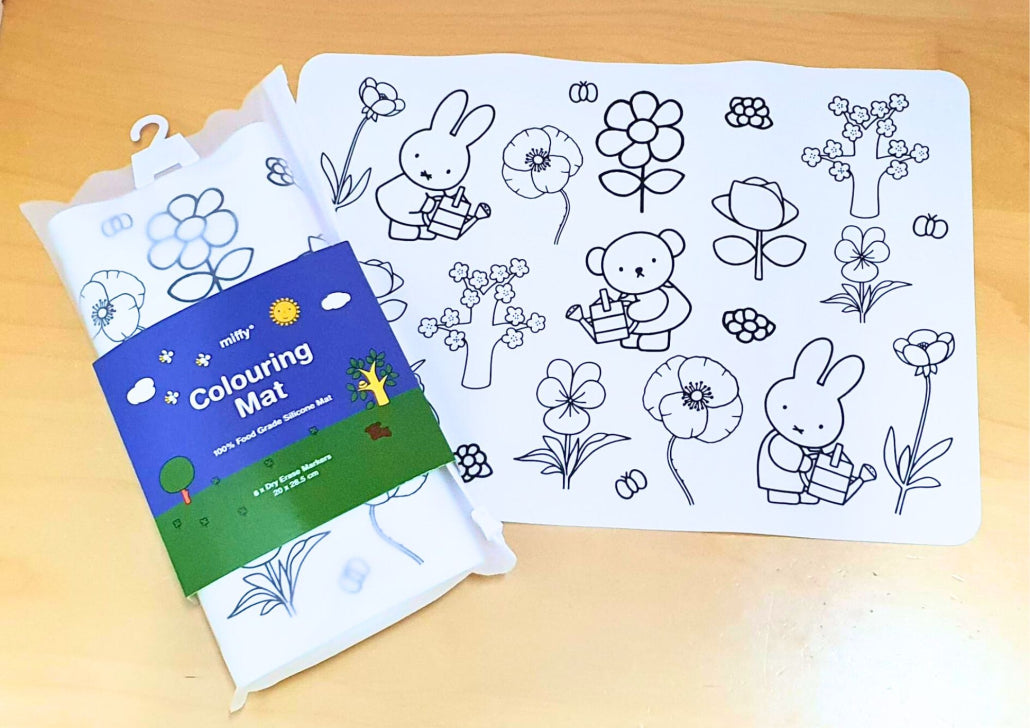 Miffy's Flower Garden Silicone Coloring Mat (20 x 28.5 cm)