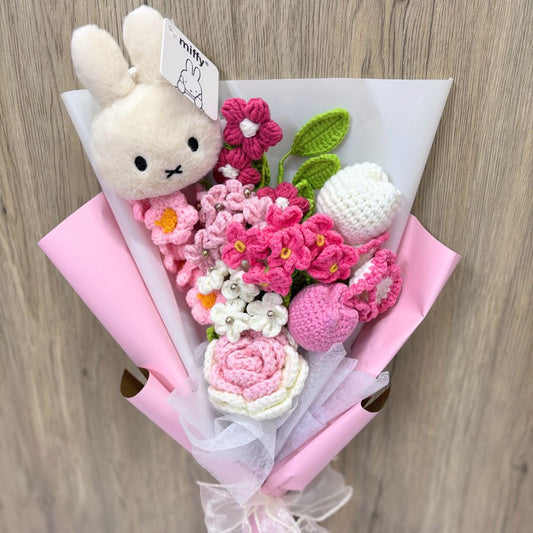 Miffy Crochet Flower Bouquet 🌹🌹🌹