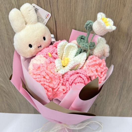 Crochet Flower Symphony Bouquet with Miffy