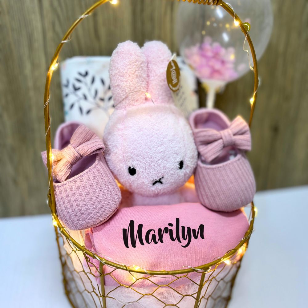 Miffy Personalized Baby Gift Hamper Basket