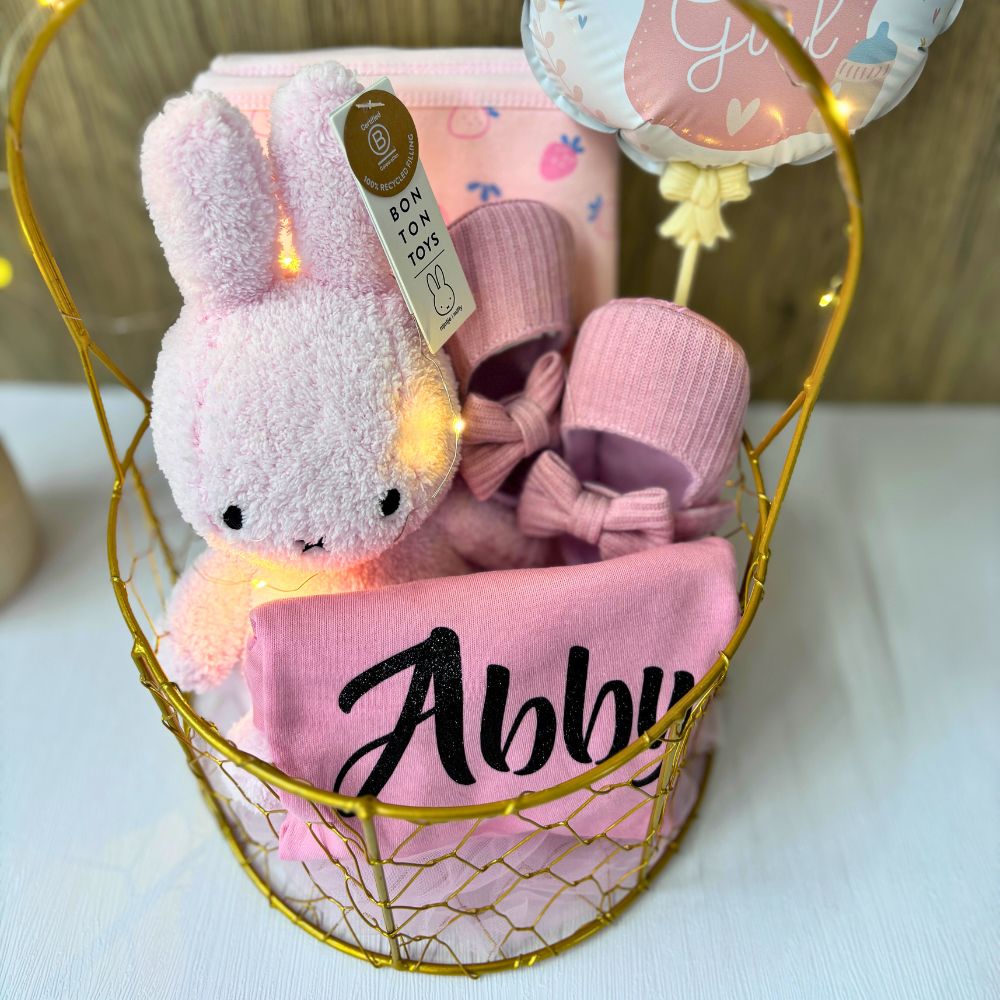 Miffy Personalized Baby Gift Hamper Basket