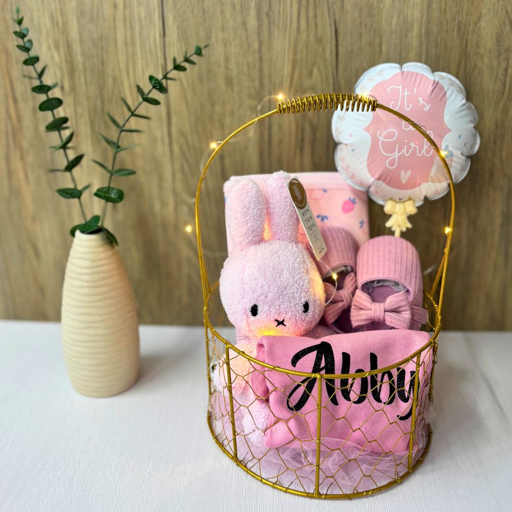 Miffy Personalized Baby Gift Hamper Basket