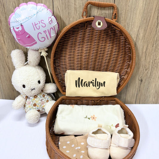 Snuggles and Giggles - Miffy Personalized Baby Gift Basket