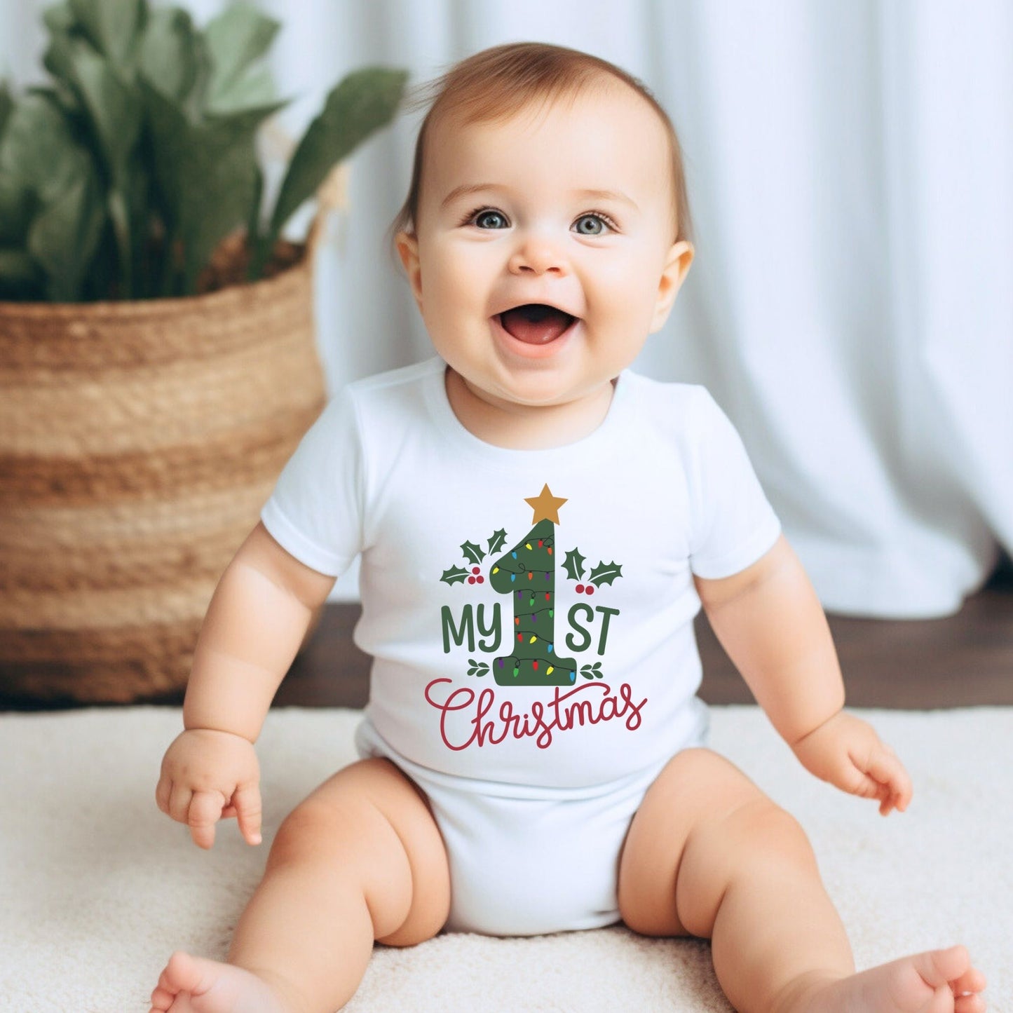 My 1st Christmas Baby Onesie