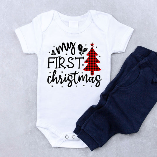 My First Christmas Baby Onesie B