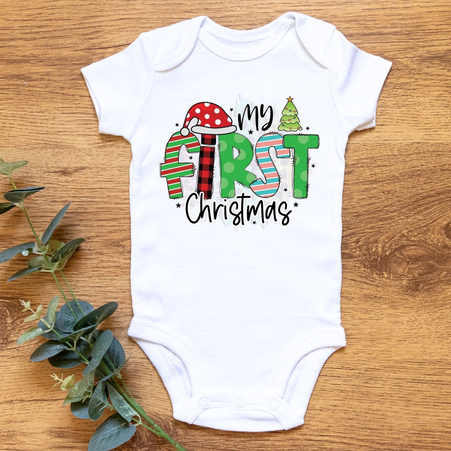 My First Christmas Baby Onesie