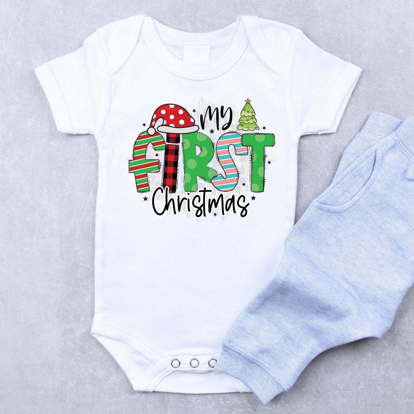 My First Christmas Baby Onesie