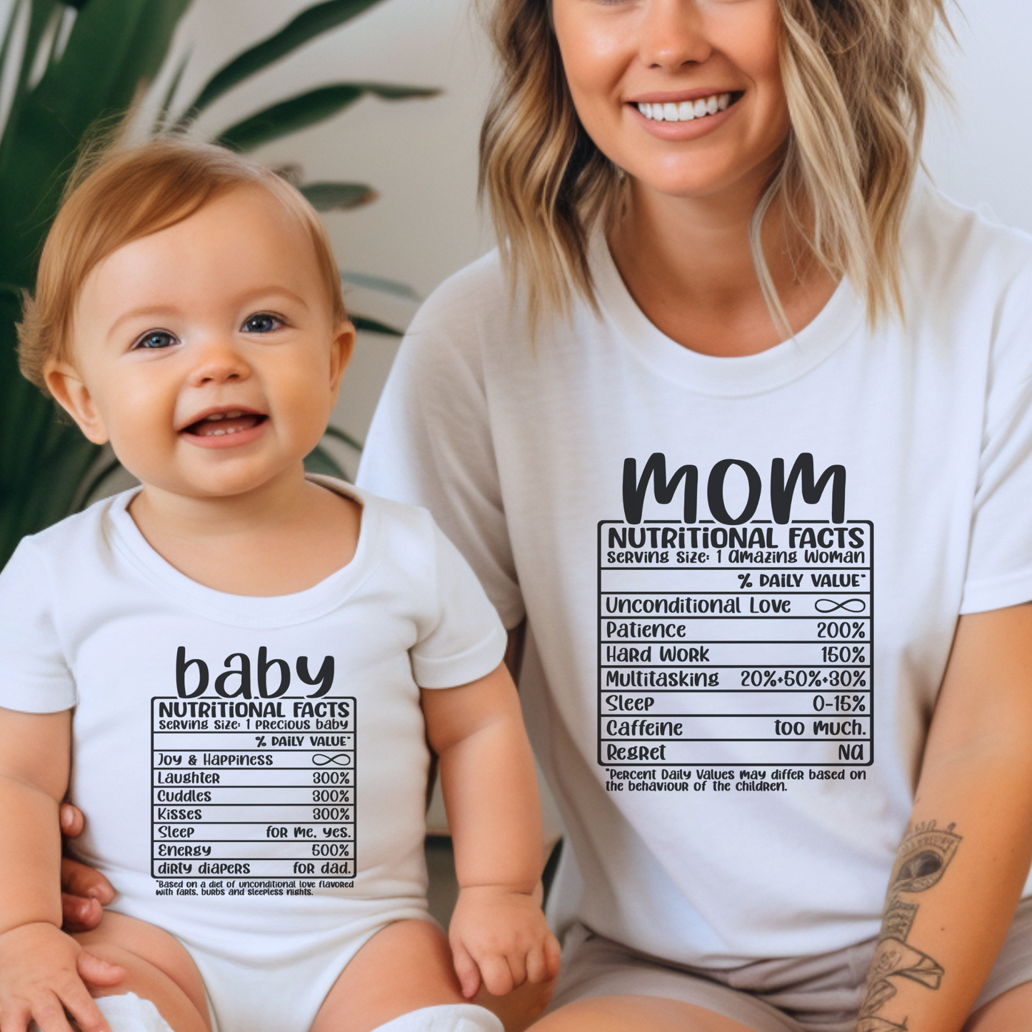 Nutritional Facts - Mom and Baby Matching Style