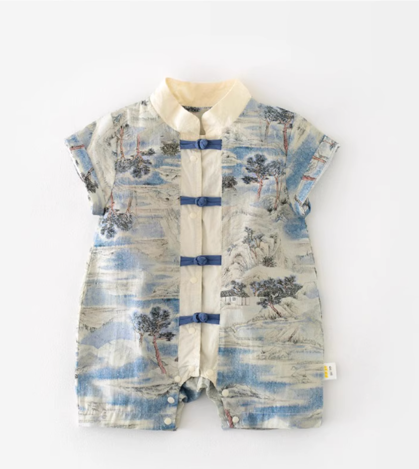 Oriental Blue Chic Baby Boy Gift Set 3-6 Months