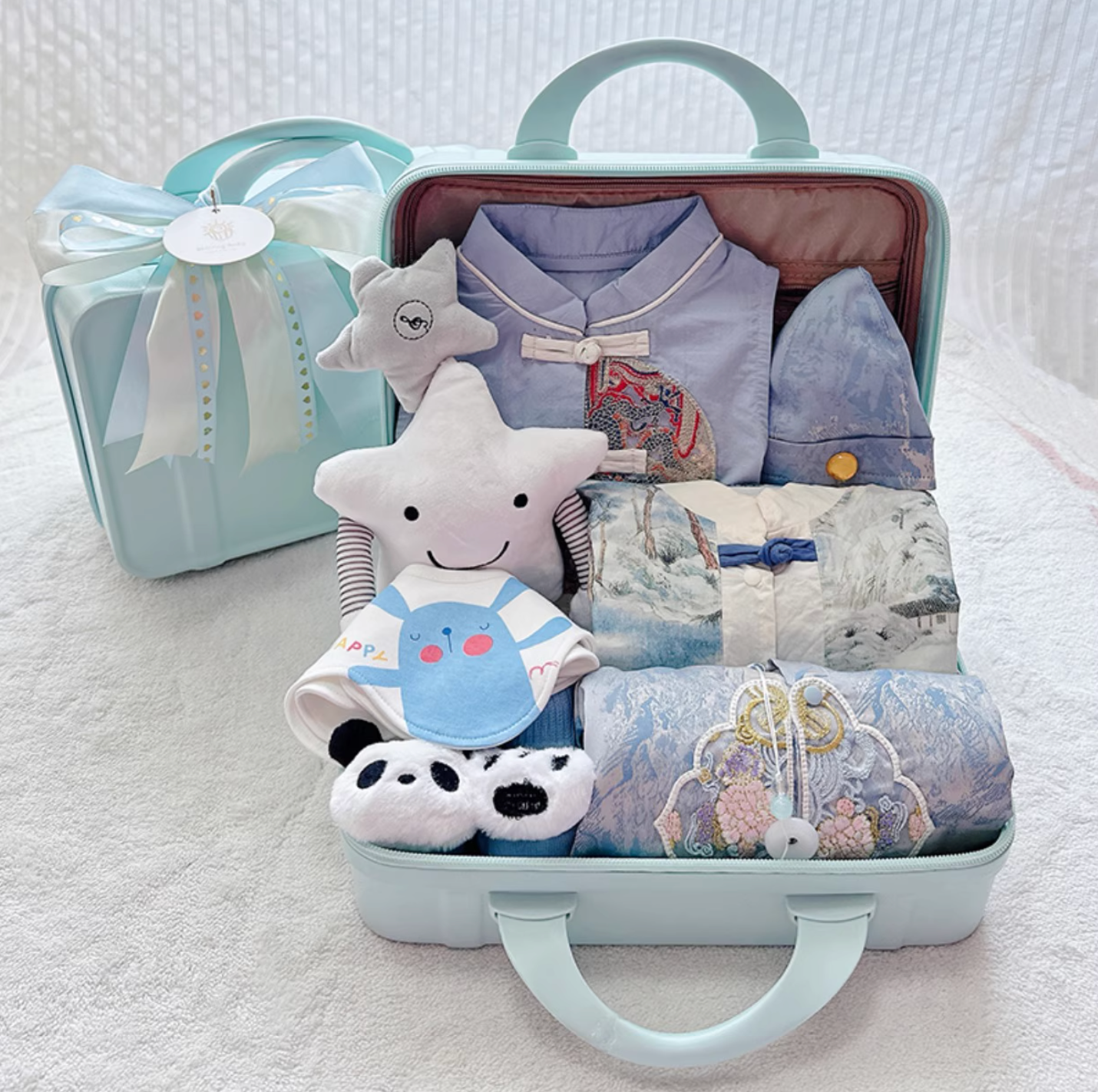 Oriental Blue Chic Baby Boy Gift Set 3-6 Months