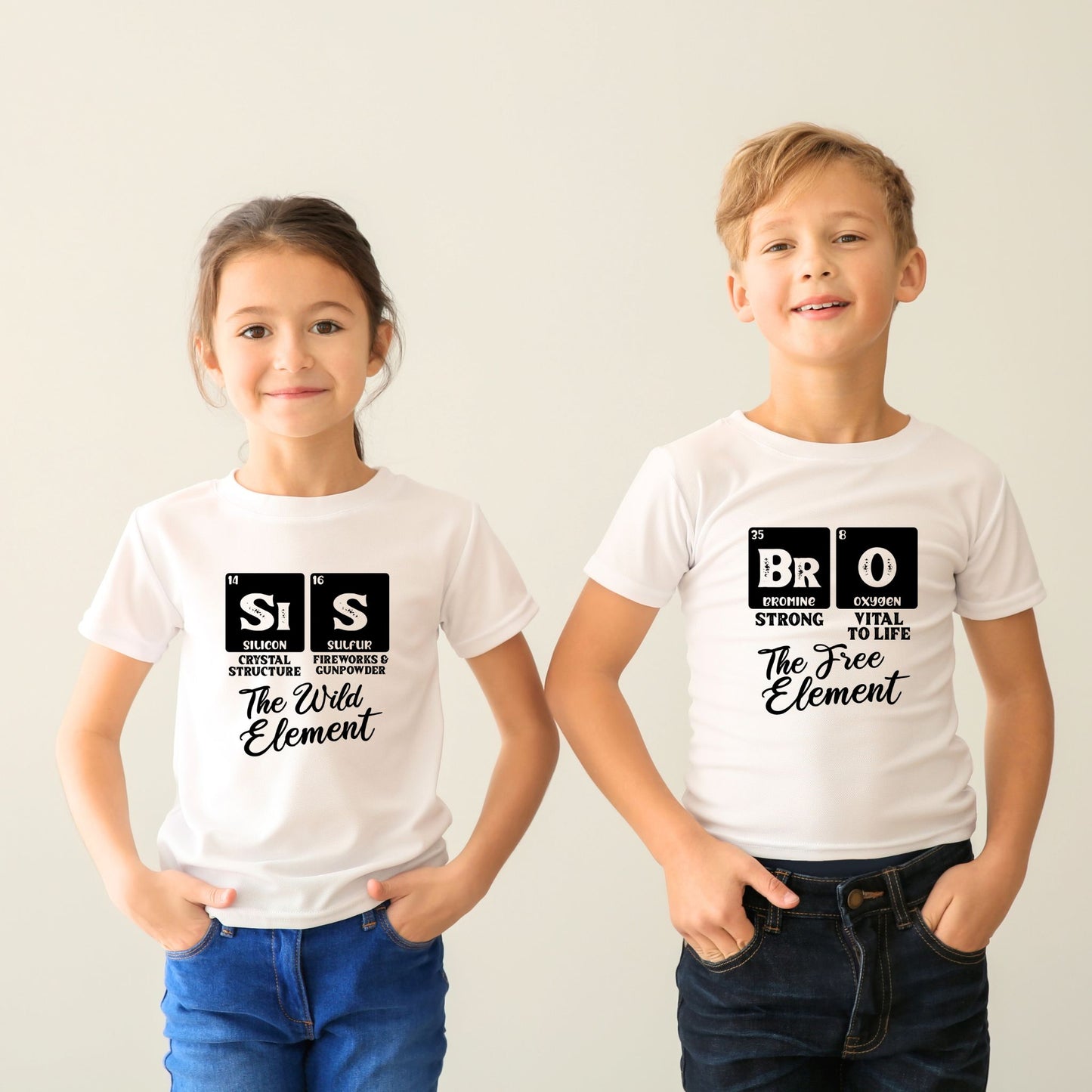Periodic Elements Family Matching T-Shirts & Baby Romper