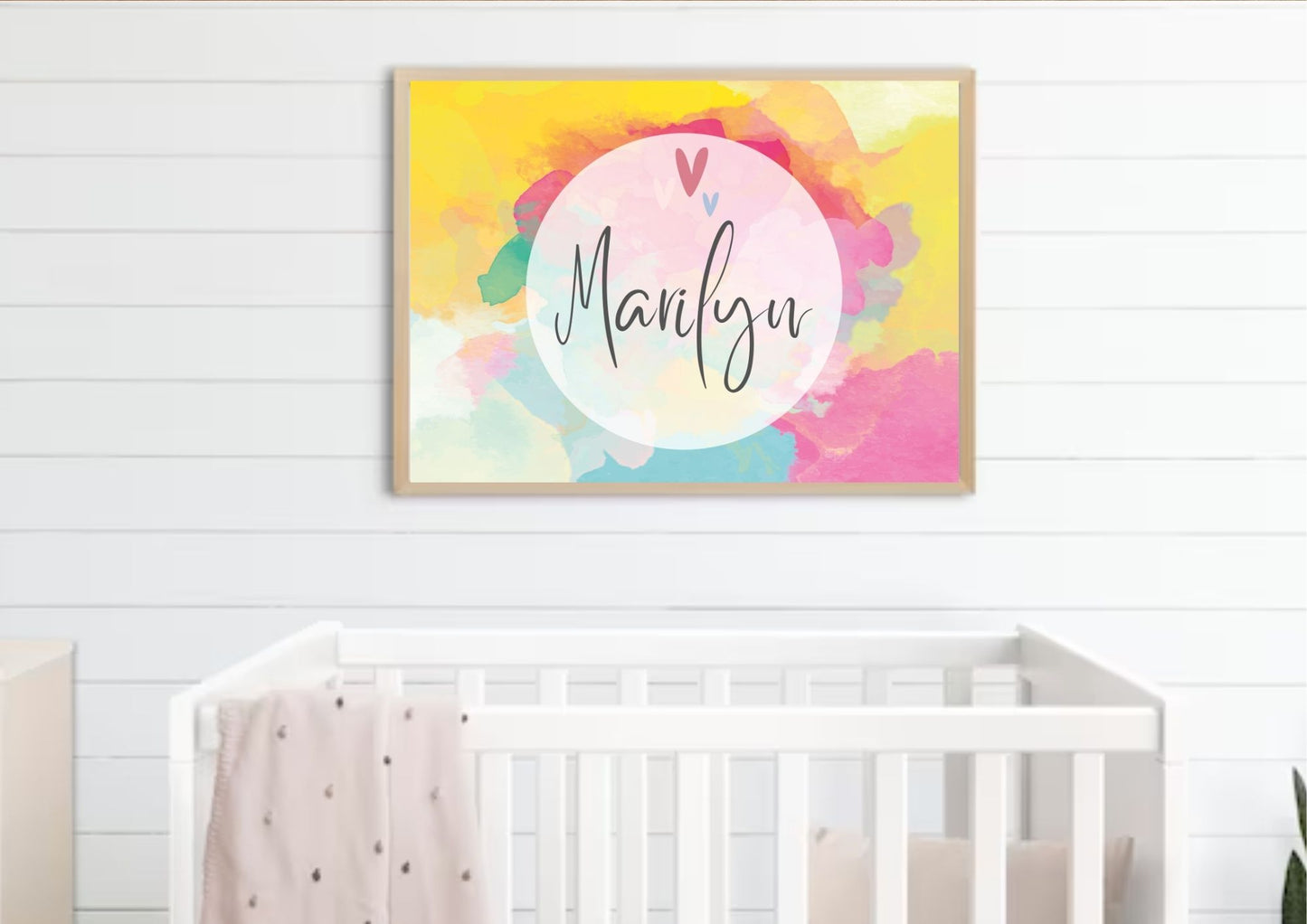 A Splash of Magic: Personalized Name Nursery Poster