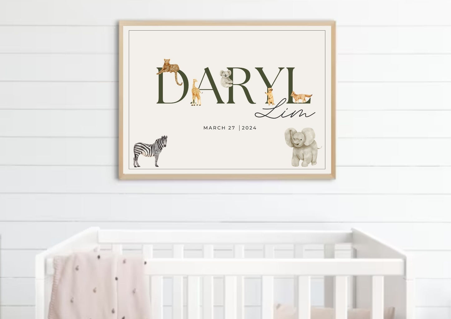 Little Explorer Personalized Name Nursery Poster