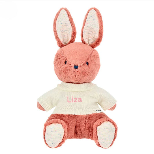 Personalized Name Baby Gund Oh So Snuggly Bunny Soft Toy - 12.5 Inches