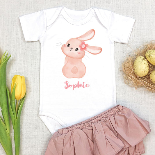 Personalized "Bunny Love" Baby Romper