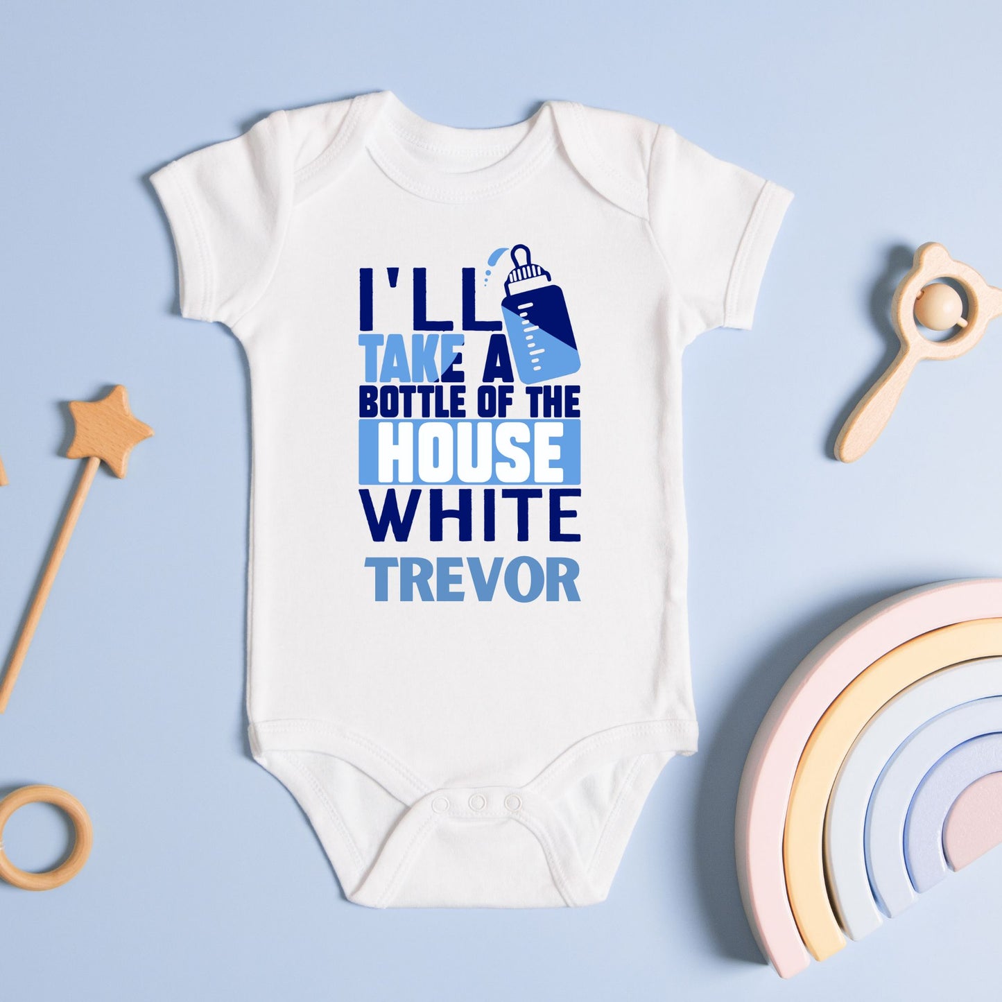 Personalized Name "The House Special" Baby Romper